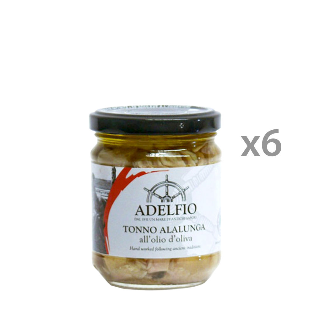 6 vasetti - Tonno Alalunga all'olio d'oliva 200 gr