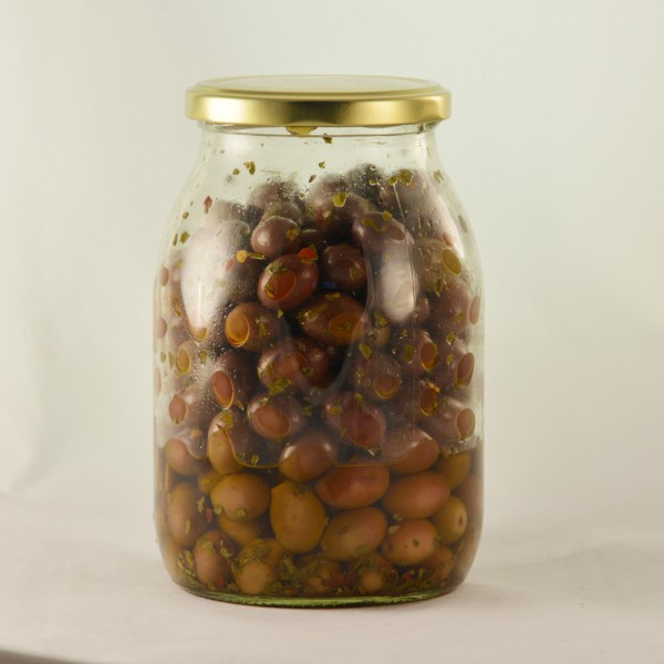 Olive peranzana da tavola condite - vaso da 1062 ml
