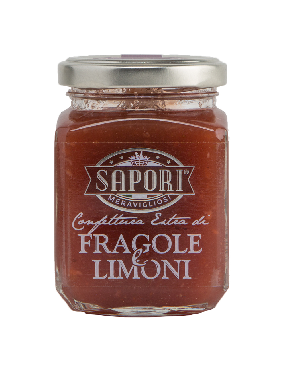 Barattolo da 240 gr di Confettura di Fragole e Limone - Delizie Siciliane 